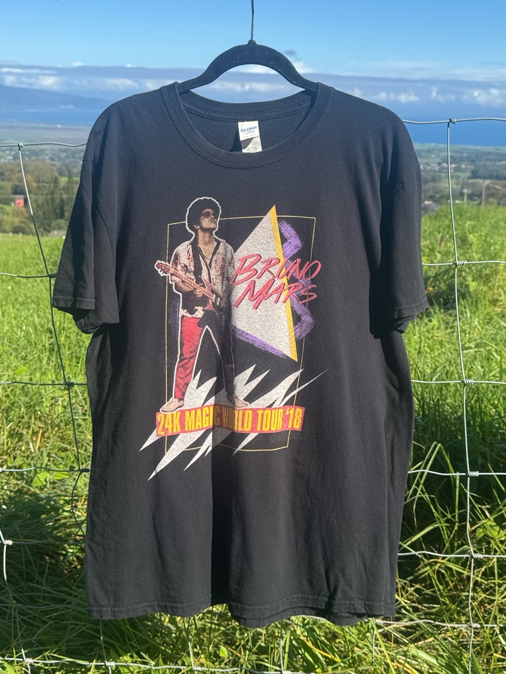 Bruno Mars 2018 24K Magic World Tour Tee Shirt Xl
